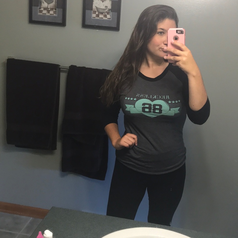 Young and Reckless 3/4 sleeve top
